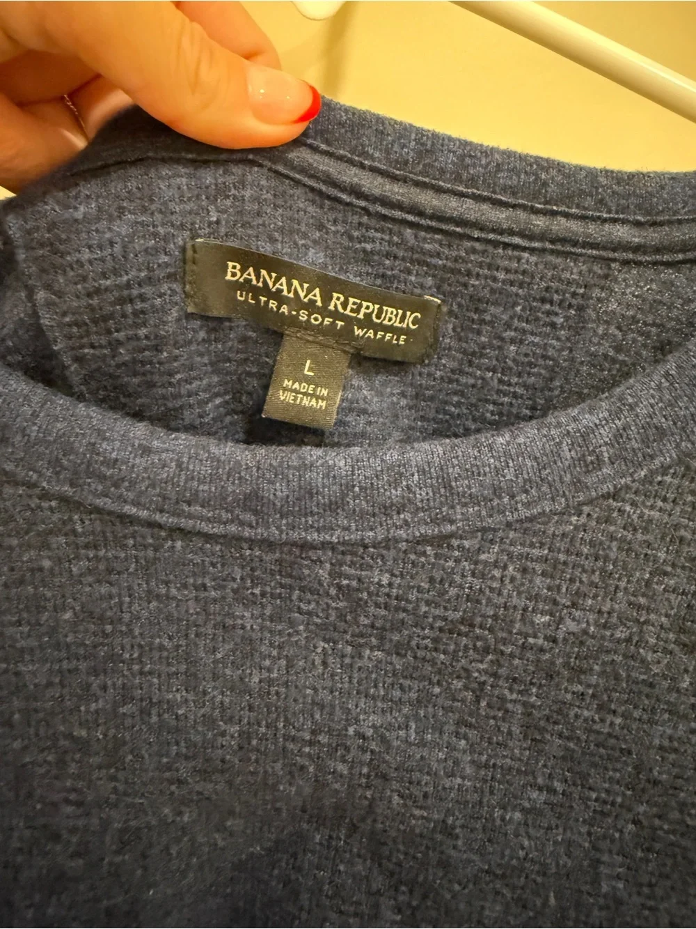 Men’s Banana Republic Ultra-Soft Waffle Crewneck Knit Sweater